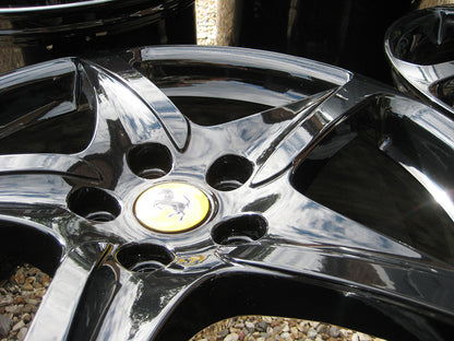 Genuine Ferrari FF 20" 5 Twist Spoke Black Alloy Wheels 260697 274882 273270