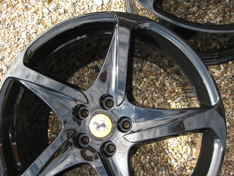 Genuine Ferrari FF 20" 5 Twist Spoke Black Alloy Wheels 260697 274882 273270