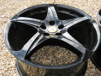 Genuine Ferrari FF 20" 5 Twist Spoke Black Alloy Wheels 260697 274882 273270