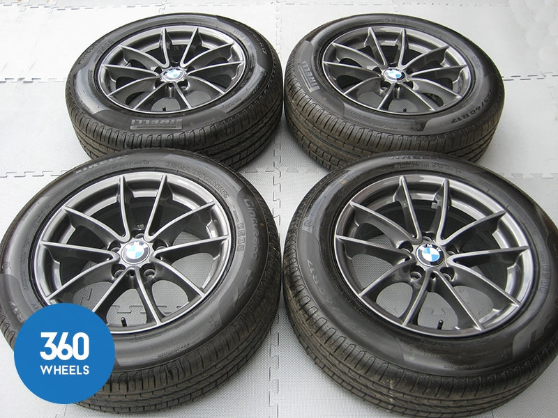 Genuine Bmw 17" 304 M Sport V Spoke Alloy Wheels New Pirelli Tyres 36116787575