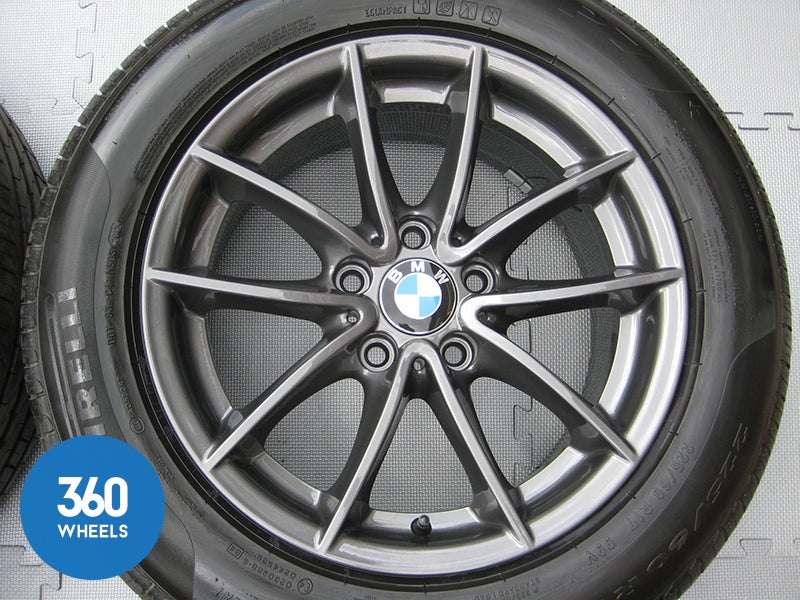 Genuine Bmw 17" 304 M Sport V Spoke Alloy Wheels New Pirelli Tyres 36116787575