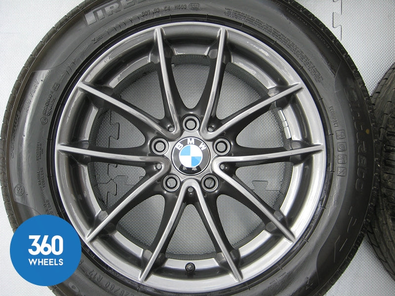 Genuine Bmw 17" 304 M Sport V Spoke Alloy Wheels New Pirelli Tyres 36116787575