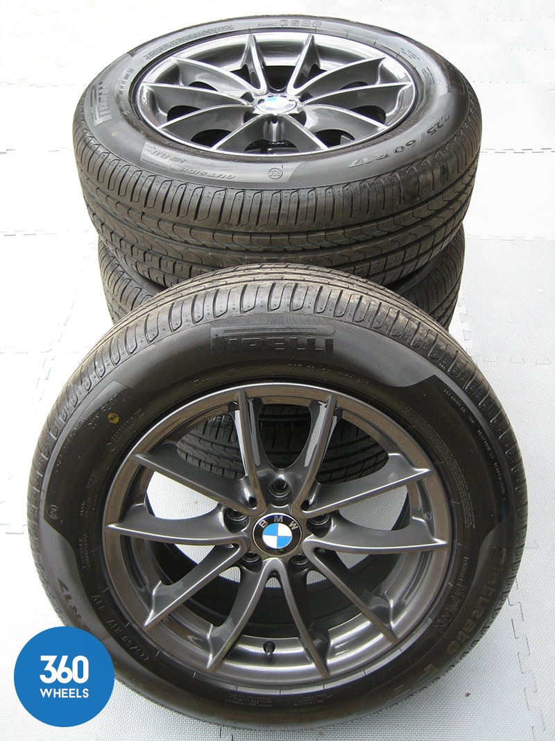 Genuine Bmw 17" 304 M Sport V Spoke Alloy Wheels New Pirelli Tyres 36116787575