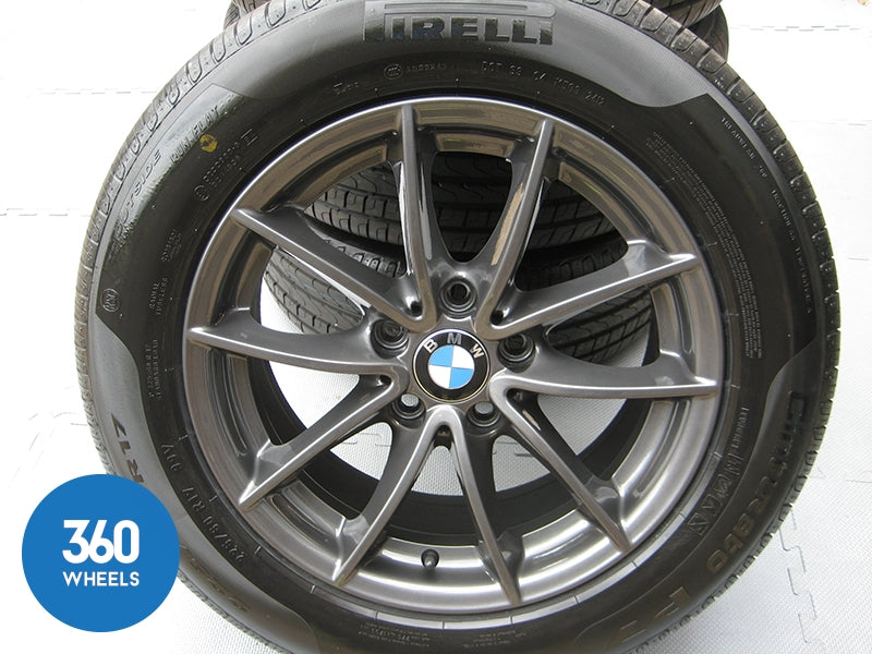 Genuine Bmw 17" 304 M Sport V Spoke Alloy Wheels New Pirelli Tyres 36116787575