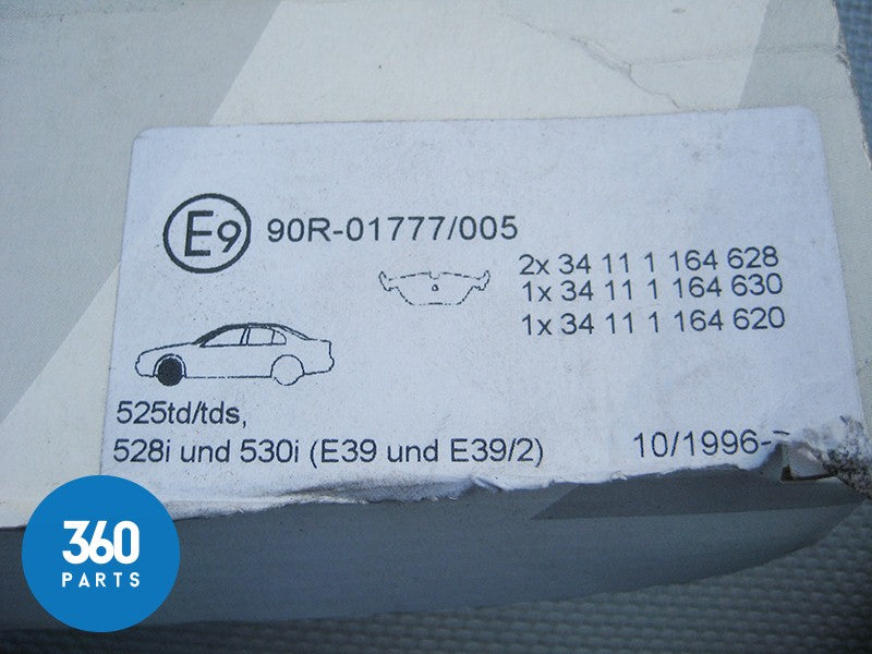 Genuine BMW 5 Series E39 Front Brake Pad Set Kit 34116761280