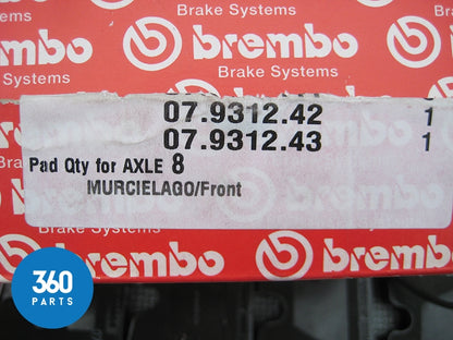 Genuine Lamborghini Brembo Murcielago Reventon Front Brake Pads 0031016774