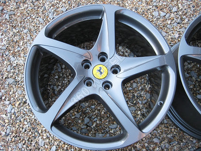 Genuine Ferrari FF 20" 5 Spoke Gunmetal Grey Alloy Wheels 260698 260697