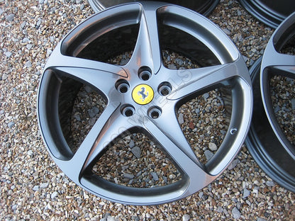 Genuine Ferrari FF 20" 5 Spoke Gunmetal Grey Alloy Wheels 260698 260697