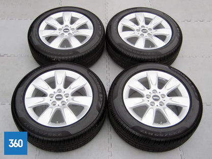Genuine Mini Countryman F60 17" 530 Imprint Spoke Alloy Wheels Set Pirelli Tyres 36116791930