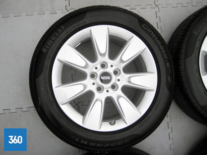 Genuine Mini Countryman F60 17" 530 Imprint Spoke Alloy Wheels Set Pirelli Tyres 36116791930