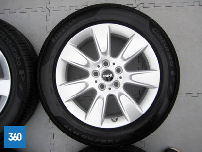 Genuine Mini Countryman F60 17" 530 Imprint Spoke Alloy Wheels Set Pirelli Tyres 36116791930
