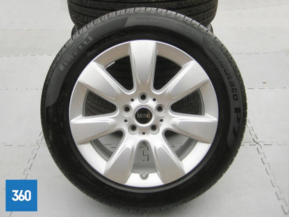 Genuine Mini Countryman F60 17" 530 Imprint Spoke Alloy Wheels Set Pirelli Tyres 36116791930