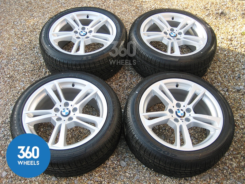 Genuine BMW 19" 369 M Sport Double 5 Spoke Alloy Wheels New Goodyear Excellence RSC Runflat Tyres 36117844250 36117844251