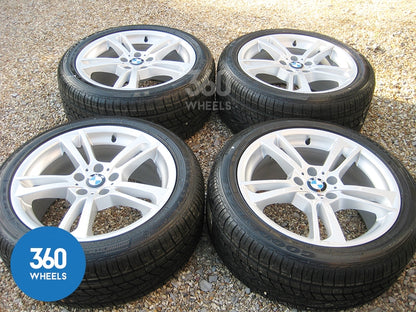 Genuine BMW 19" 369 M Sport Double 5 Spoke Alloy Wheels New Goodyear Excellence RSC Runflat Tyres 36117844250 36117844251