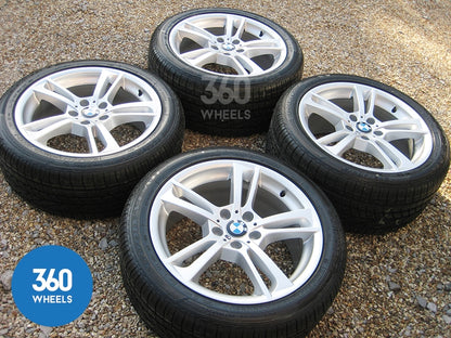 Genuine BMW 19" 369 M Sport Double 5 Spoke Alloy Wheels New Goodyear Excellence RSC Runflat Tyres 36117844250 36117844251