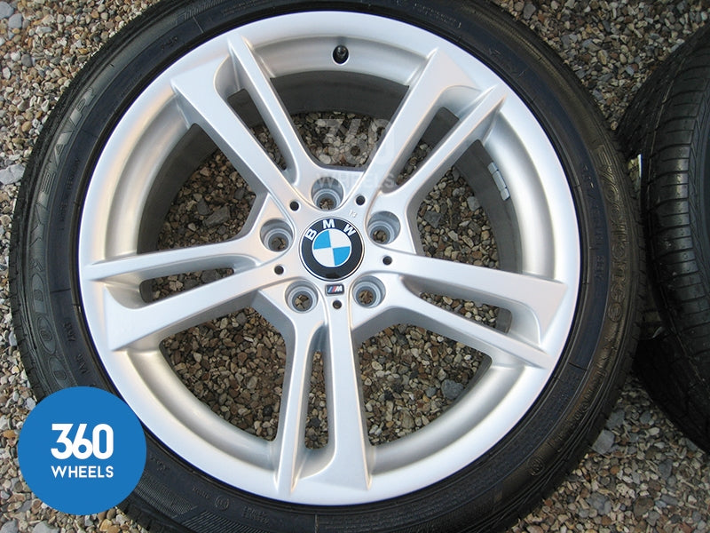 Genuine BMW 19" 369 M Sport Double 5 Spoke Alloy Wheels New Goodyear Excellence RSC Runflat Tyres 36117844250 36117844251