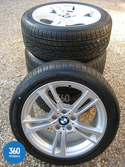 Genuine BMW 19" 369 M Sport Double 5 Spoke Alloy Wheels New Goodyear Excellence RSC Runflat Tyres 36117844250 36117844251
