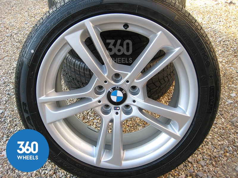 Genuine BMW 19" 369 M Sport Double 5 Spoke Alloy Wheels New Goodyear Excellence RSC Runflat Tyres 36117844250 36117844251