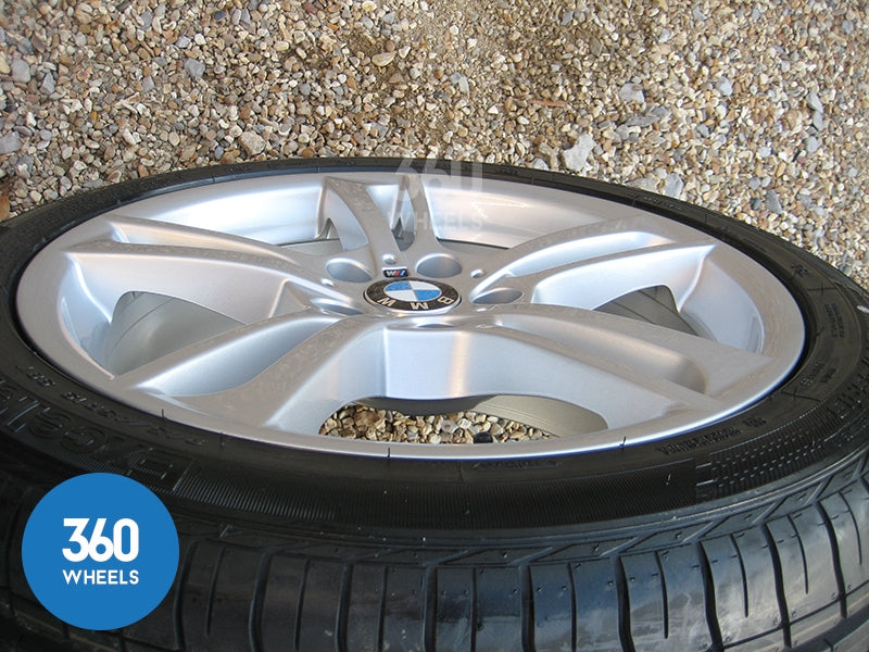 Genuine BMW 19" 369 M Sport Double 5 Spoke Alloy Wheels New Goodyear Excellence RSC Runflat Tyres 36117844250 36117844251