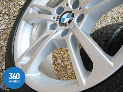 Genuine BMW 19" 369 M Sport Double 5 Spoke Alloy Wheels New Goodyear Excellence RSC Runflat Tyres 36117844250 36117844251