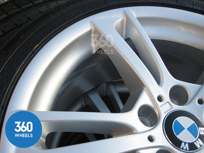 Genuine BMW 19" 369 M Sport Double 5 Spoke Alloy Wheels New Goodyear Excellence RSC Runflat Tyres 36117844250 36117844251