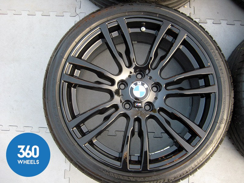 Genuine BMW 19" 403 M Sport Star Spoke Black Gloss Alloy Wheel Set Bridgestone RFT Tyres