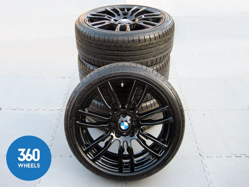 Genuine BMW 19" 403 M Sport Star Spoke Black Gloss Alloy Wheel Set Bridgestone RFT Tyres