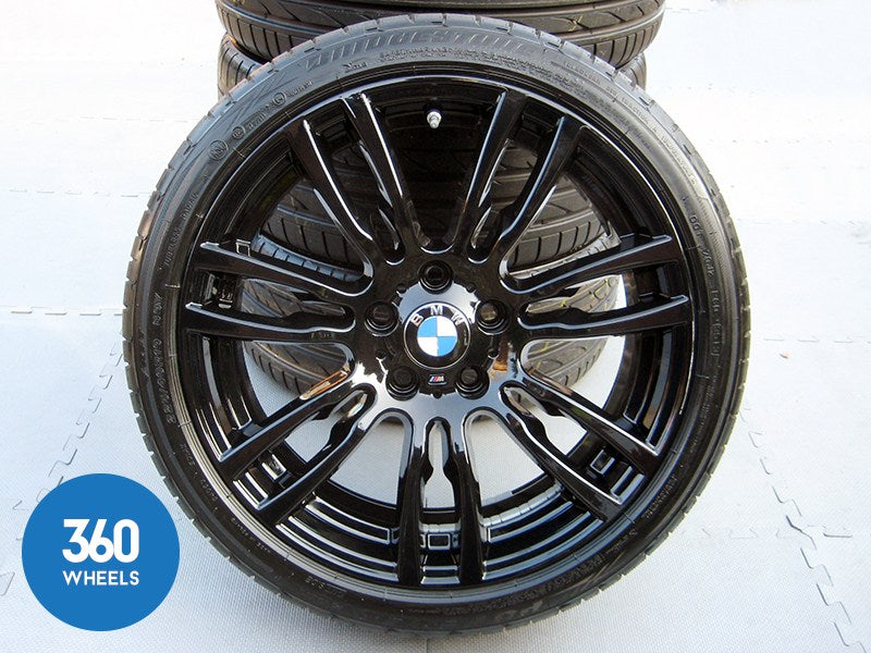 Genuine BMW 19" 403 M Sport Star Spoke Black Gloss Alloy Wheel Set Bridgestone RFT Tyres