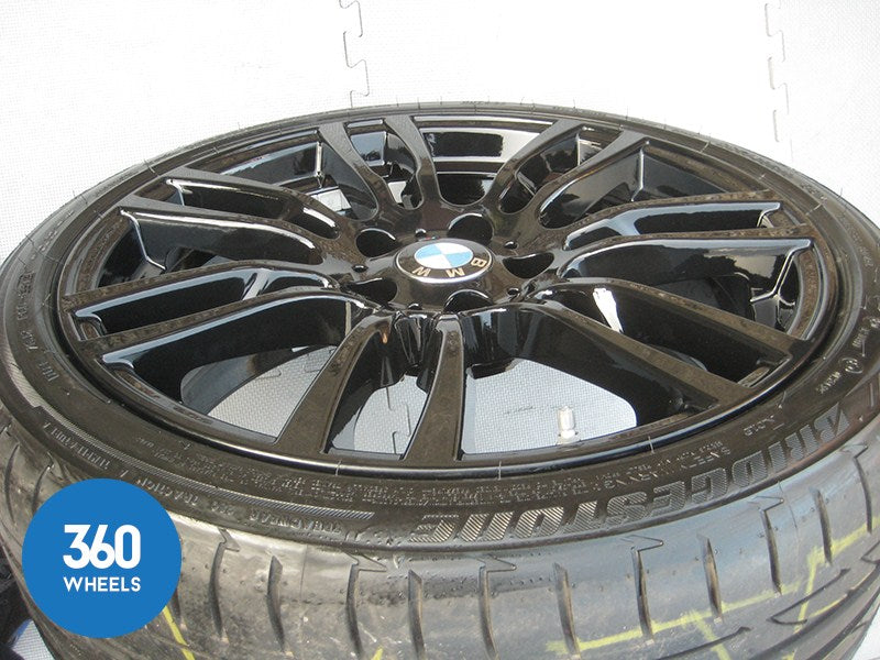 Genuine BMW 19" 403 M Sport Star Spoke Black Gloss Alloy Wheel Set Bridgestone RFT Tyres