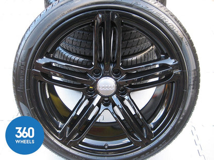 Genuine Audi Q7 21" 5 Segment Spoke RS6 Alloy Wheels New Pirelli P Zero R01 Tyres  4L0601025AE 4L0601025AB