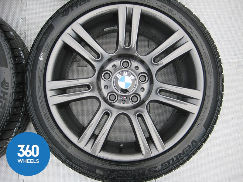 Genuine BMW 3 Series 17" 194 M Sport Ferric Grey Double Spoke Alloy Wheels Tyres 36118036935 36118036936