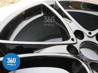 Genuine BMW 3 4 Series 20" M Sport 361 Black Red Front Alloy Wheel 36116854611