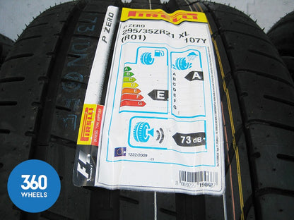 Genuine Audi Q7 21" 5 Segment Spoke RS6 Alloy Wheels New Pirelli P Zero R01 Tyres  4L0601025AE 4L0601025AB